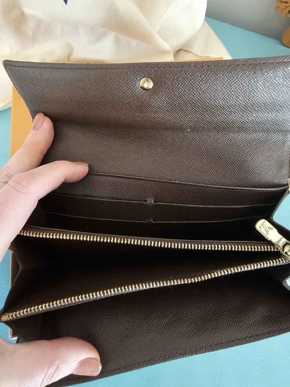 Louis Vuitton Sarah Damier Check Wallet